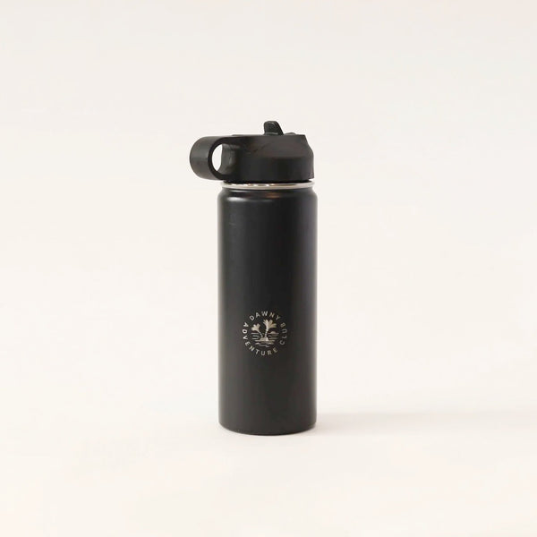 530ml Black Dawny Adventure Club Drink Bottle with original sipper lid 