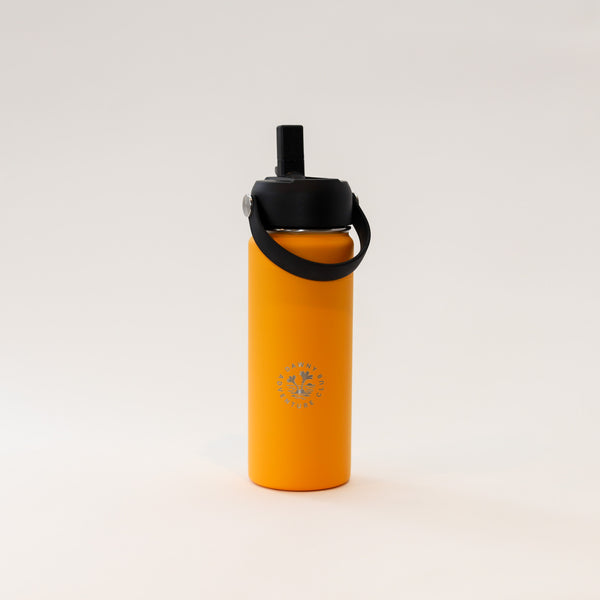 530ml Yellow Orange Dawny Adventure Club Drink Bottle with sipper lid with swing handle