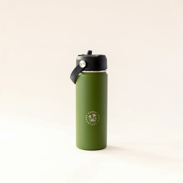 530ml Moss Green Dawny Adventure Club Drink Bottle with sipper lid with swing handle